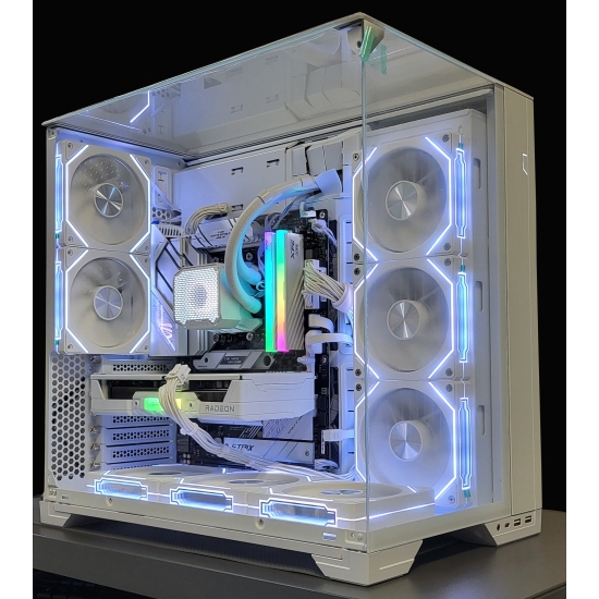 Komputer do gier Vision AMD Ryzen 5 9600X 32GB DDR5 RX 9060 XT 16GB 1TB 850W  W11Pro biała / czarna